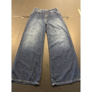 Pilcro Anthropology Womens Blue Jeans - Size 27 - Baggy Wide Leg EUC